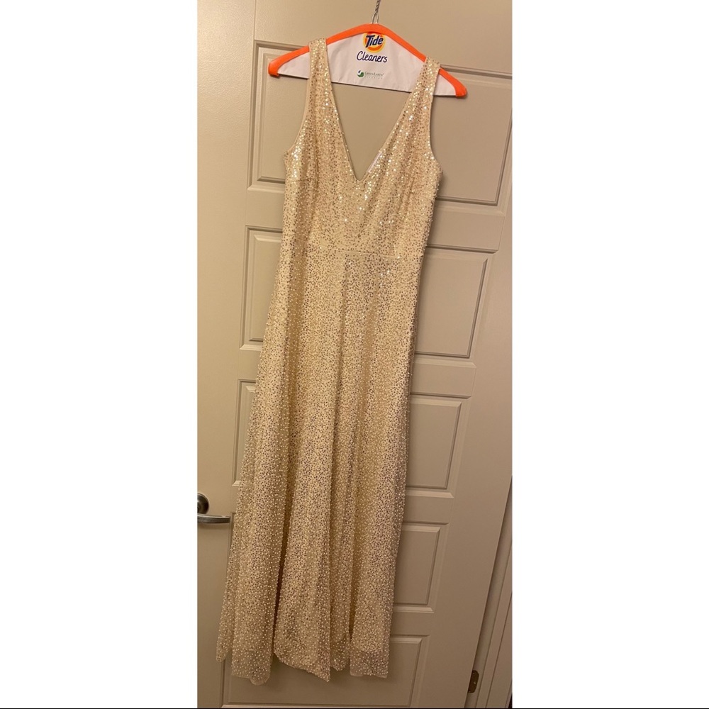 Baltic Born Gold Sequin Dress